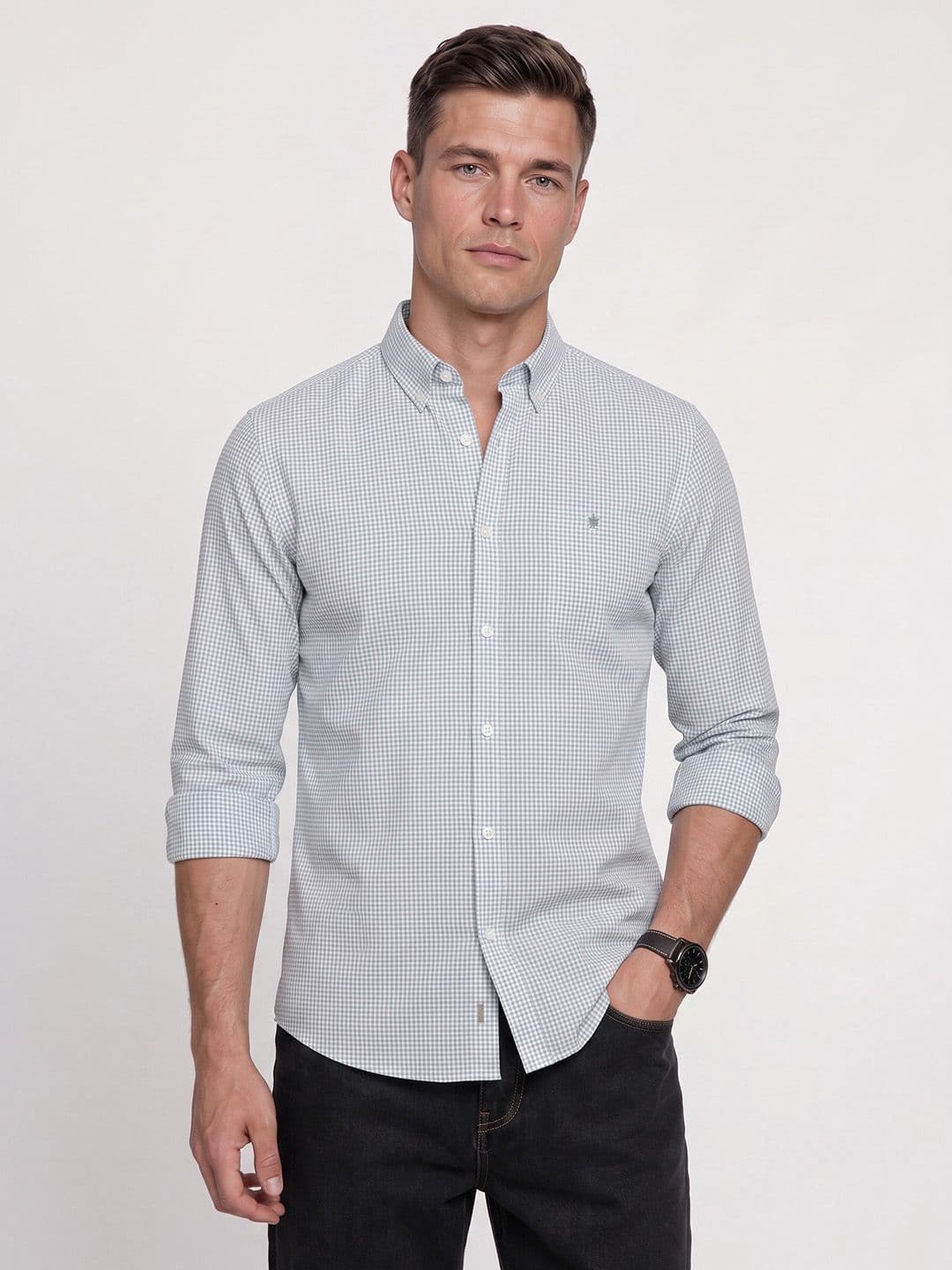 French Connection Slim Fit Checked Pure Cotton Casual Shirt - view 1