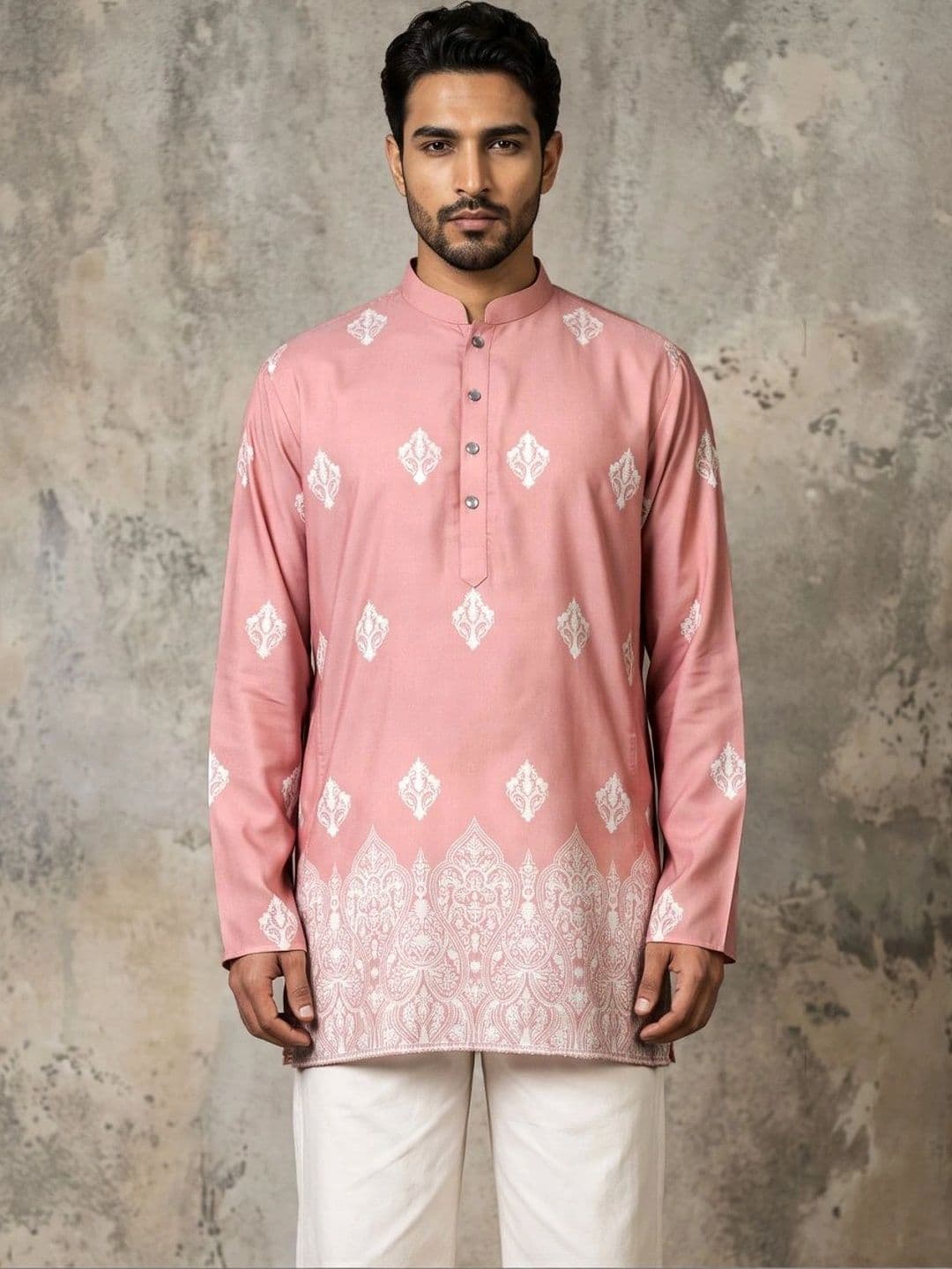 Jompers Men Ethnic Motifs Embroidered Thread Work Kurta thumbnail 4