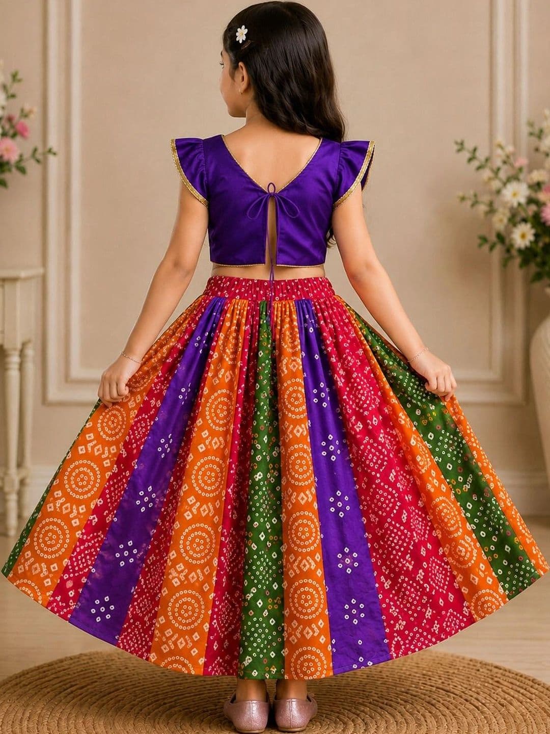 KALINI Girls Ready to Wear Lehenga & thumbnail 3