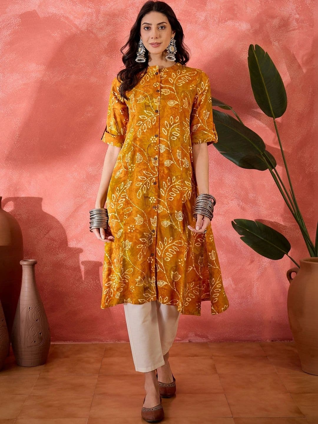 Sangria Women Ethnic Motifs Printed Indie Prints Kurta - view 1
