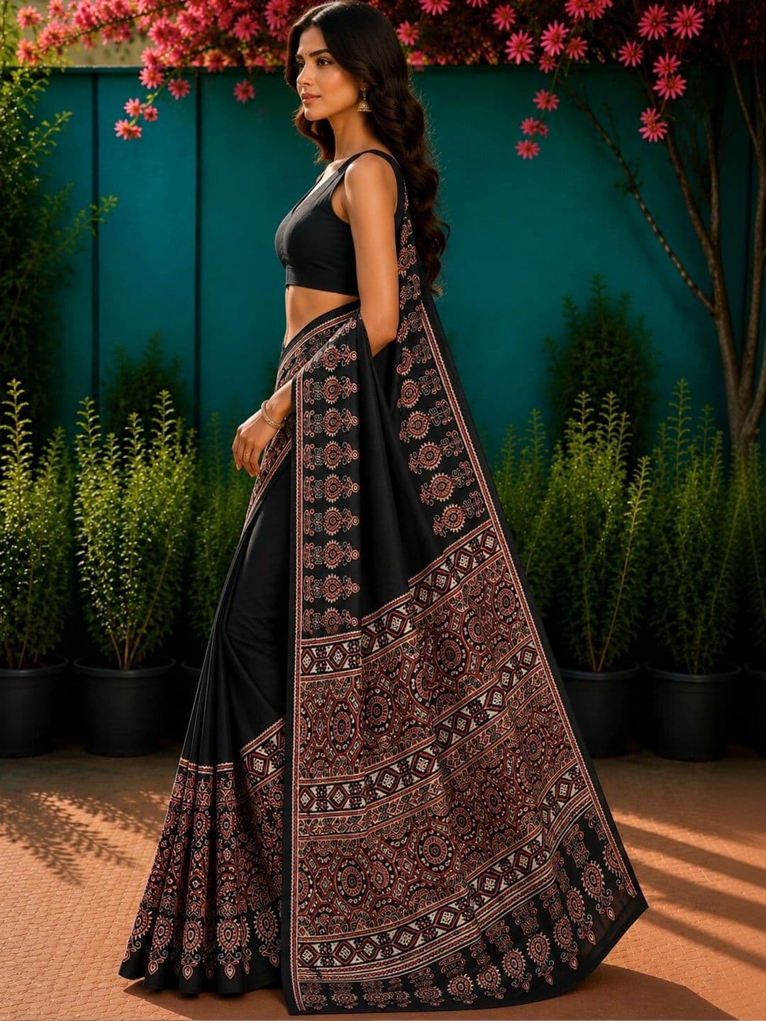 DIVASTRI Ethnic Motifs Art Silk Designer Saree thumbnail 3