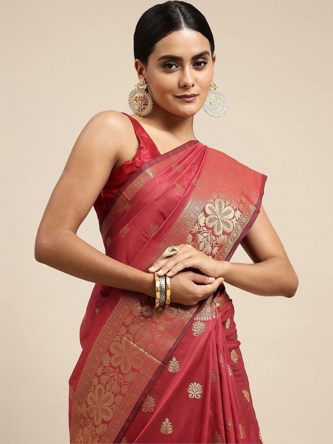 Dhaaga Ghar Woven Design Zari Art Silk Banarasi Saree thumbnail 3