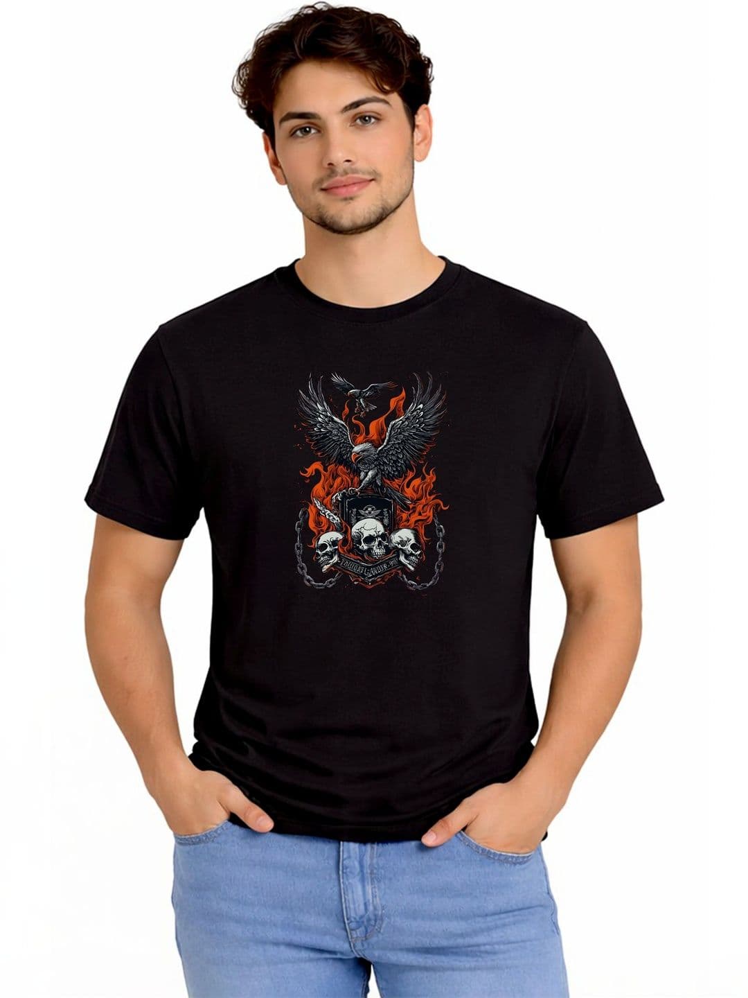 Printabulous Men Printed Pure Cotton T-shirt - view 1