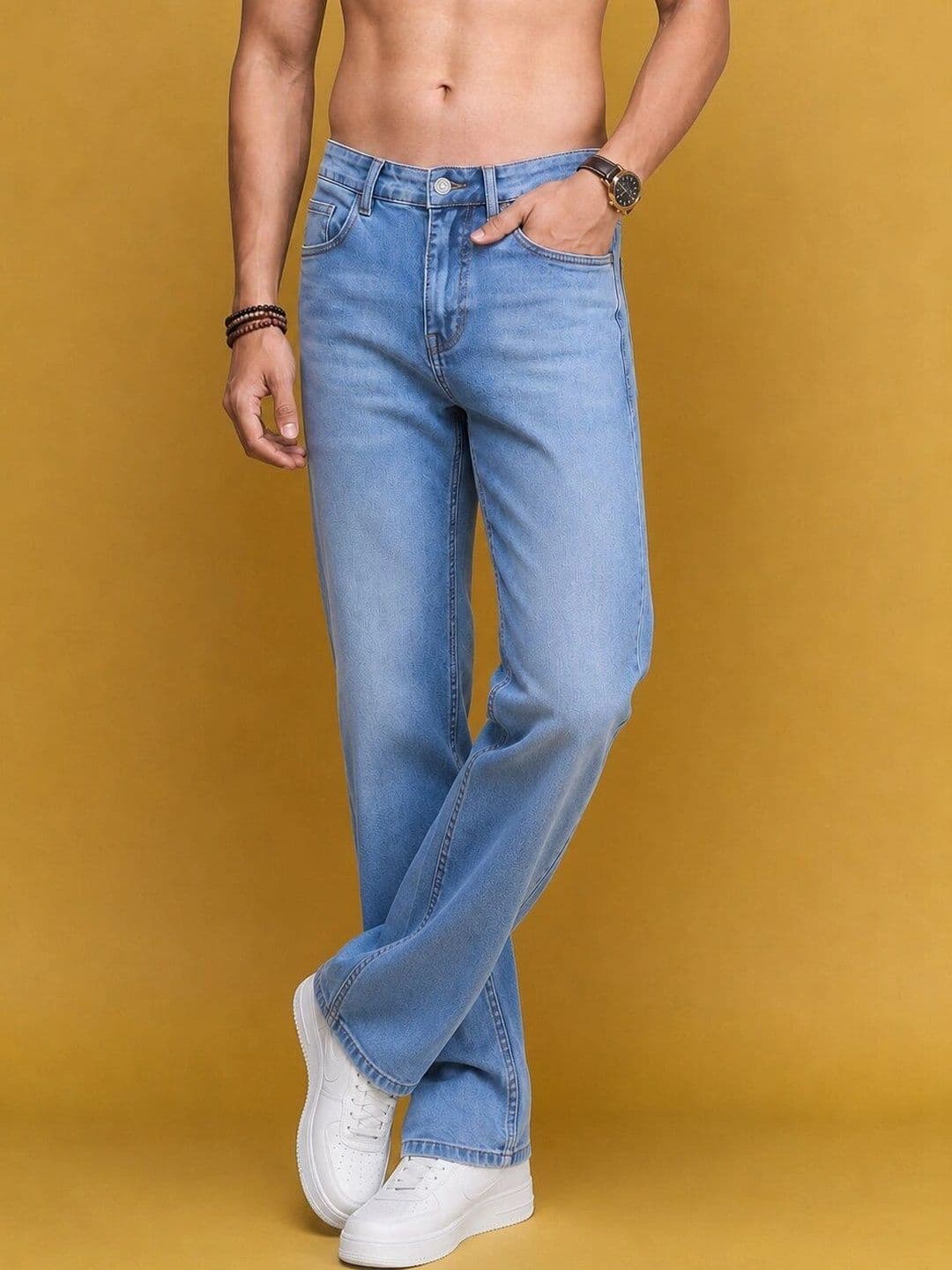 Roadster Men Jean Straight Fit Mid-Rise Stretchable Jeans thumbnail 6