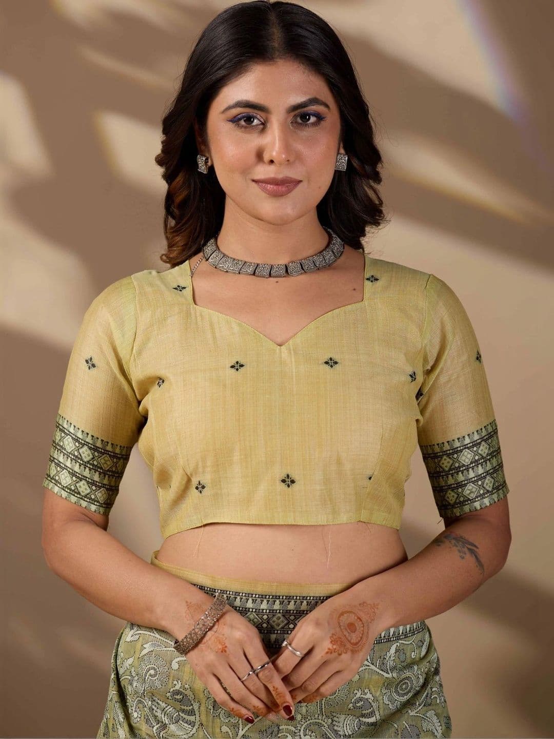 ERIKA Pure Cotton Designer Block Print Saree thumbnail 2
