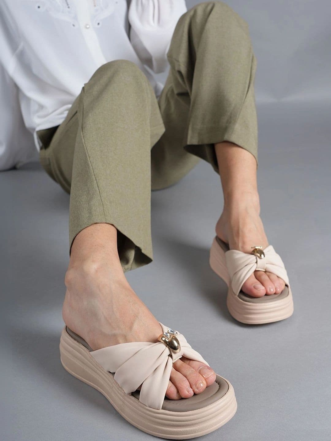 DressBerry Wedge Sandals - view 1