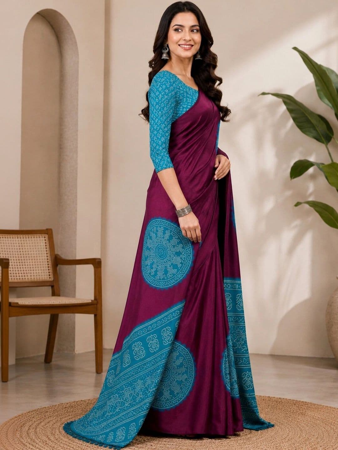 DIVASTRI Art Silk Designer Saree thumbnail 2