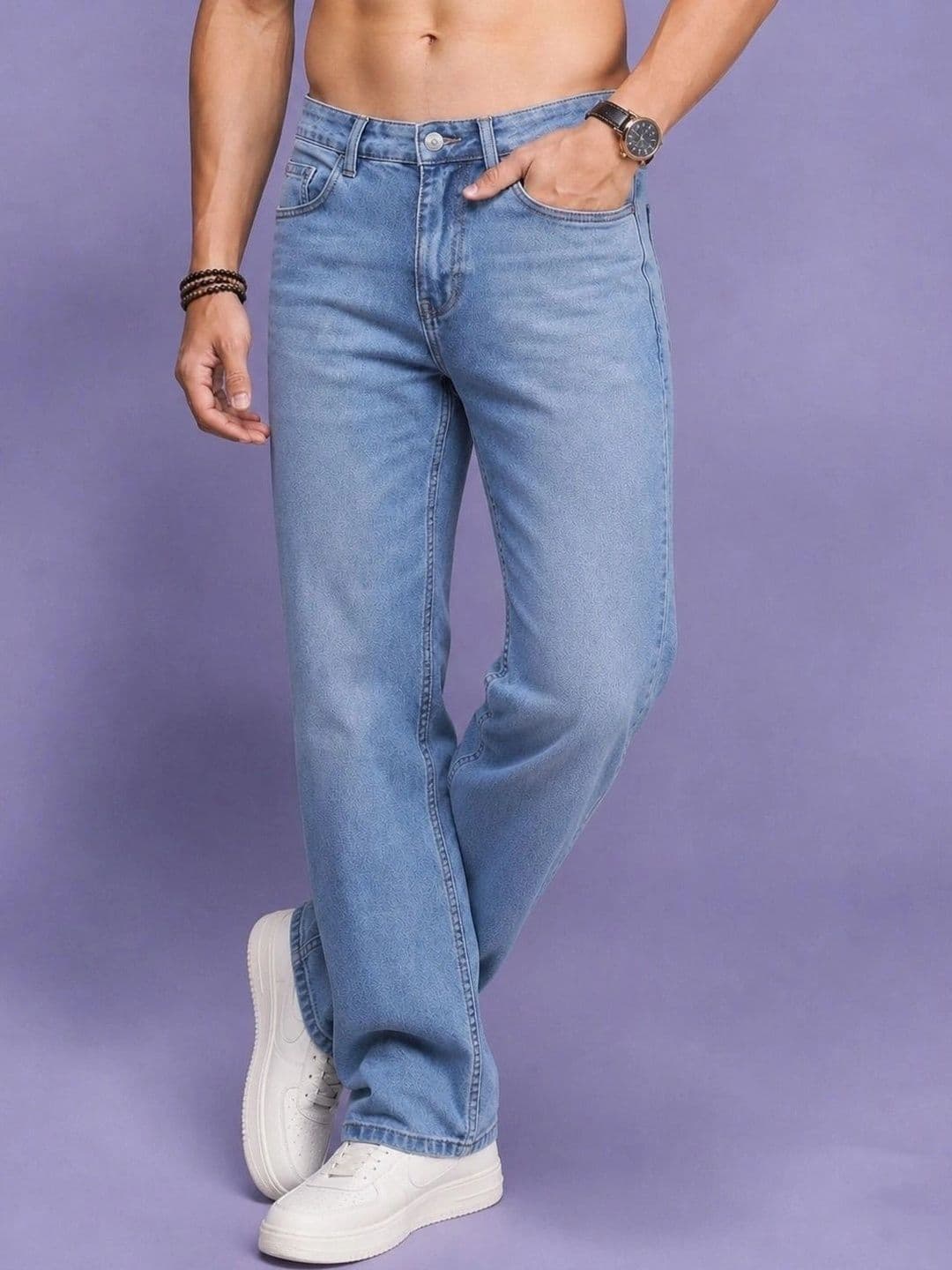 Roadster Men Jean Straight Fit Mid-Rise Stretchable Jeans - view 1