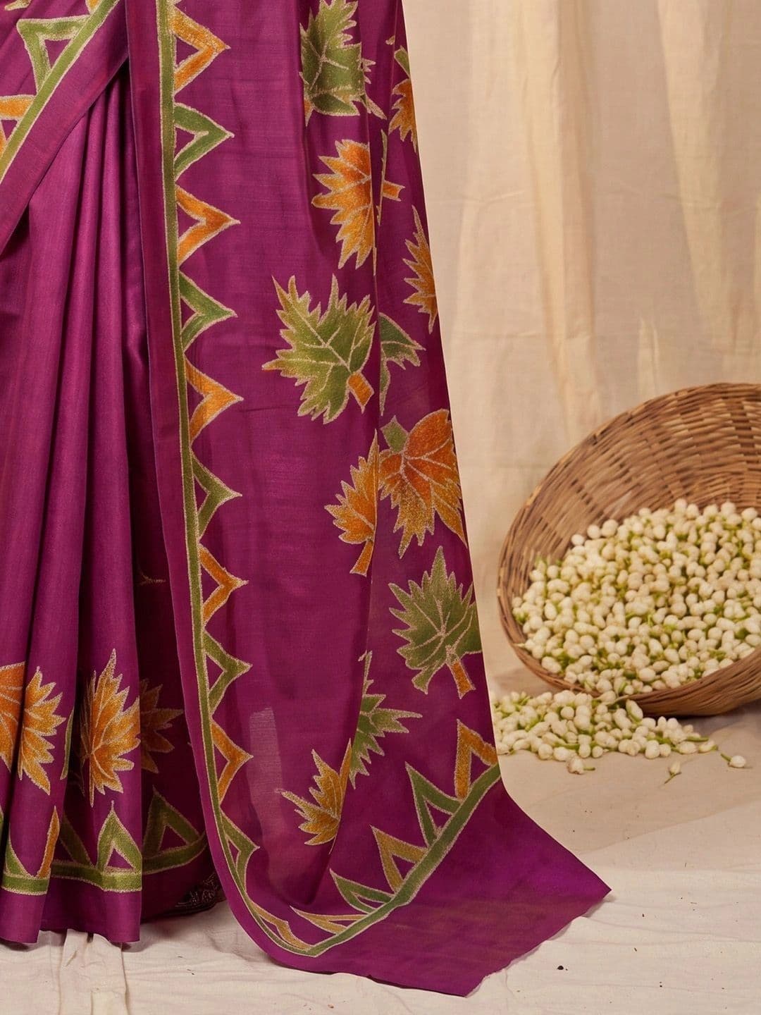 Anouk Bagh Silk Blend Designer Saree thumbnail 3