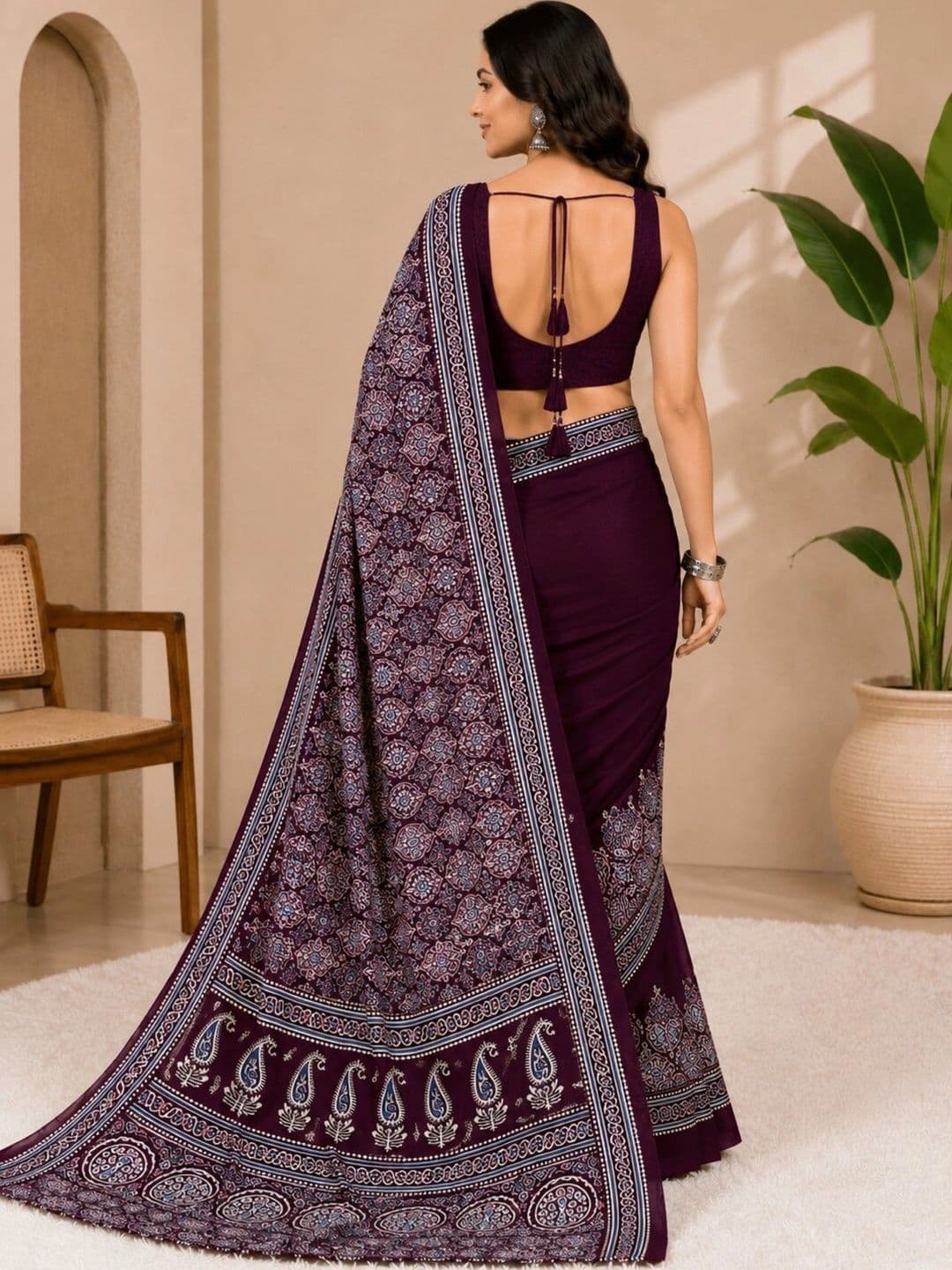 DIVASTRI Art Silk Designer Saree thumbnail 5