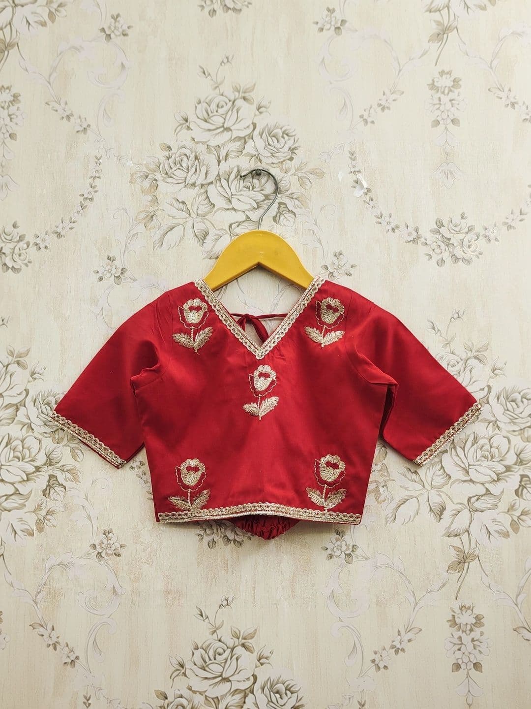 KALINI Girls Embroidered Thread Work Ready to Wear Lehenga & thumbnail 3