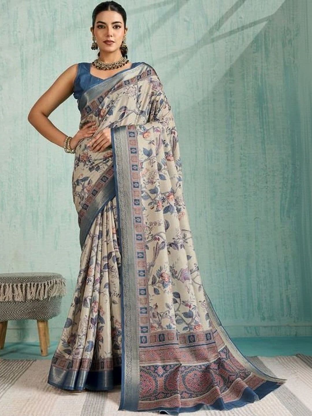 Moda Rapido Silk Blend Designer Saree - view 1