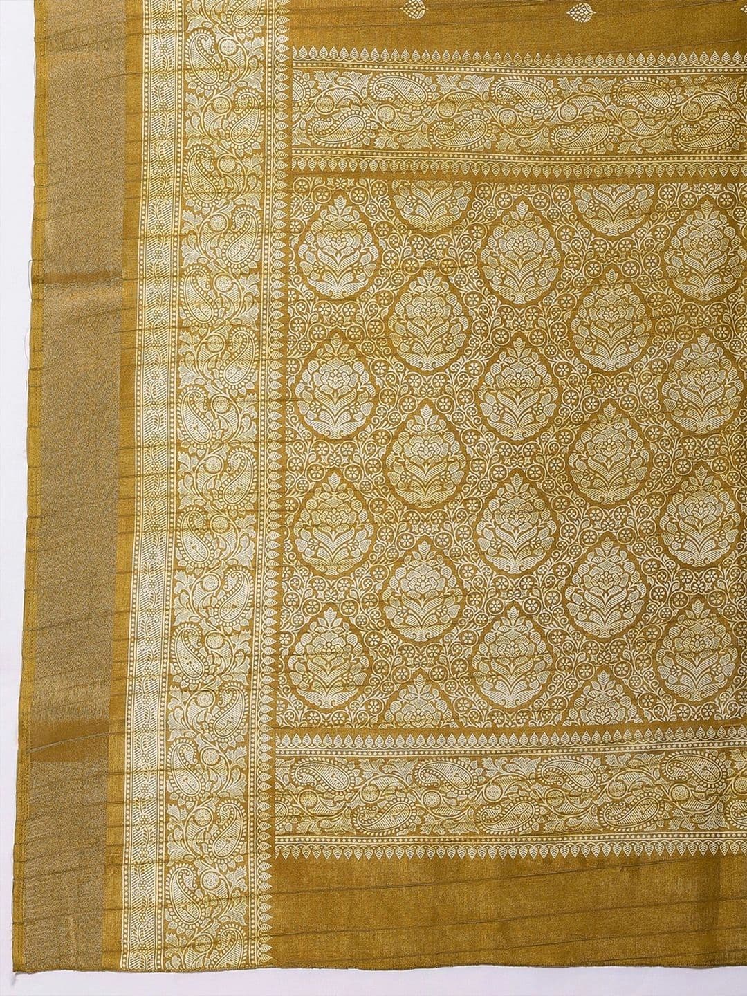 Anouk Woven Design Zari Silk Blend Designer Saree thumbnail 6