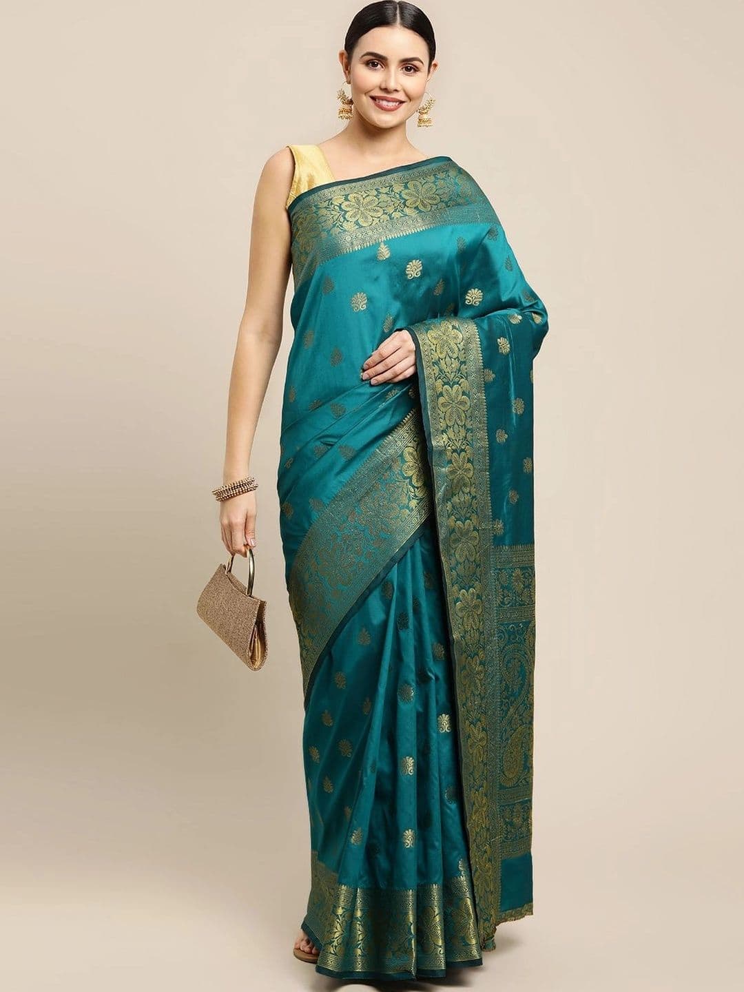 Dhaaga Ghar Woven Design Zari Art Silk Banarasi Saree - view 1