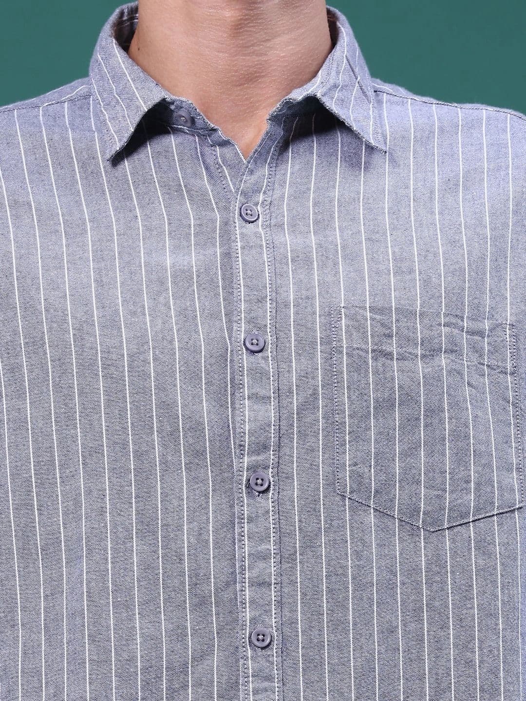LIMEROAD Men Striped Casual Shirt thumbnail 4