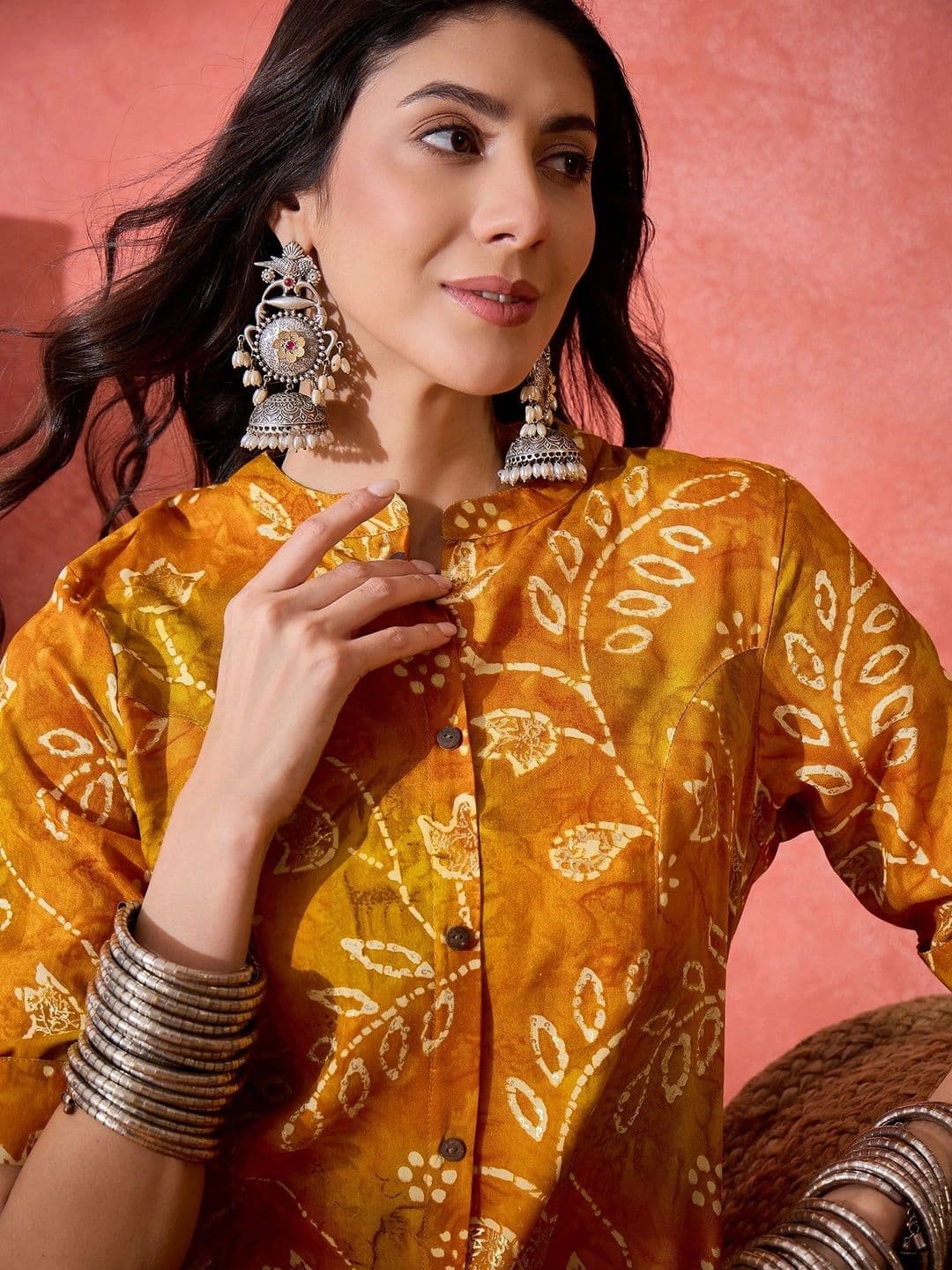 Sangria Women Ethnic Motifs Printed Indie Prints Kurta thumbnail 6