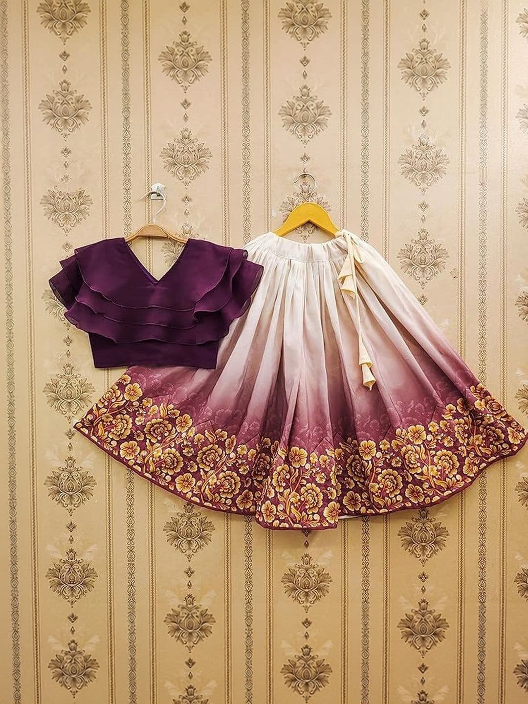 KALINI Girls Ready to Wear Lehenga & thumbnail 4
