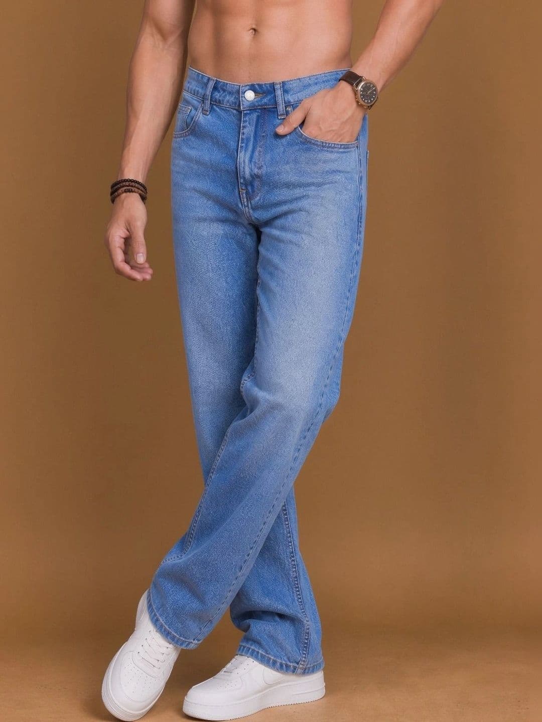 Roadster Men Jean Straight Fit Mid-Rise Stretchable Jeans - view 1