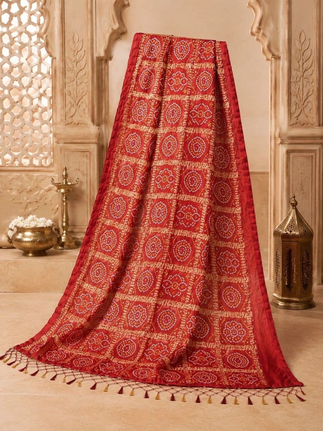 STUTI FASHION Printed Bandhani Dupatta thumbnail 3