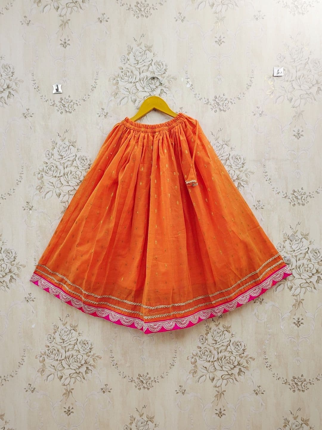 KALINI Girls Embroidered Thread Work Ready to Wear Lehenga & Blouse With Dupatta thumbnail 3