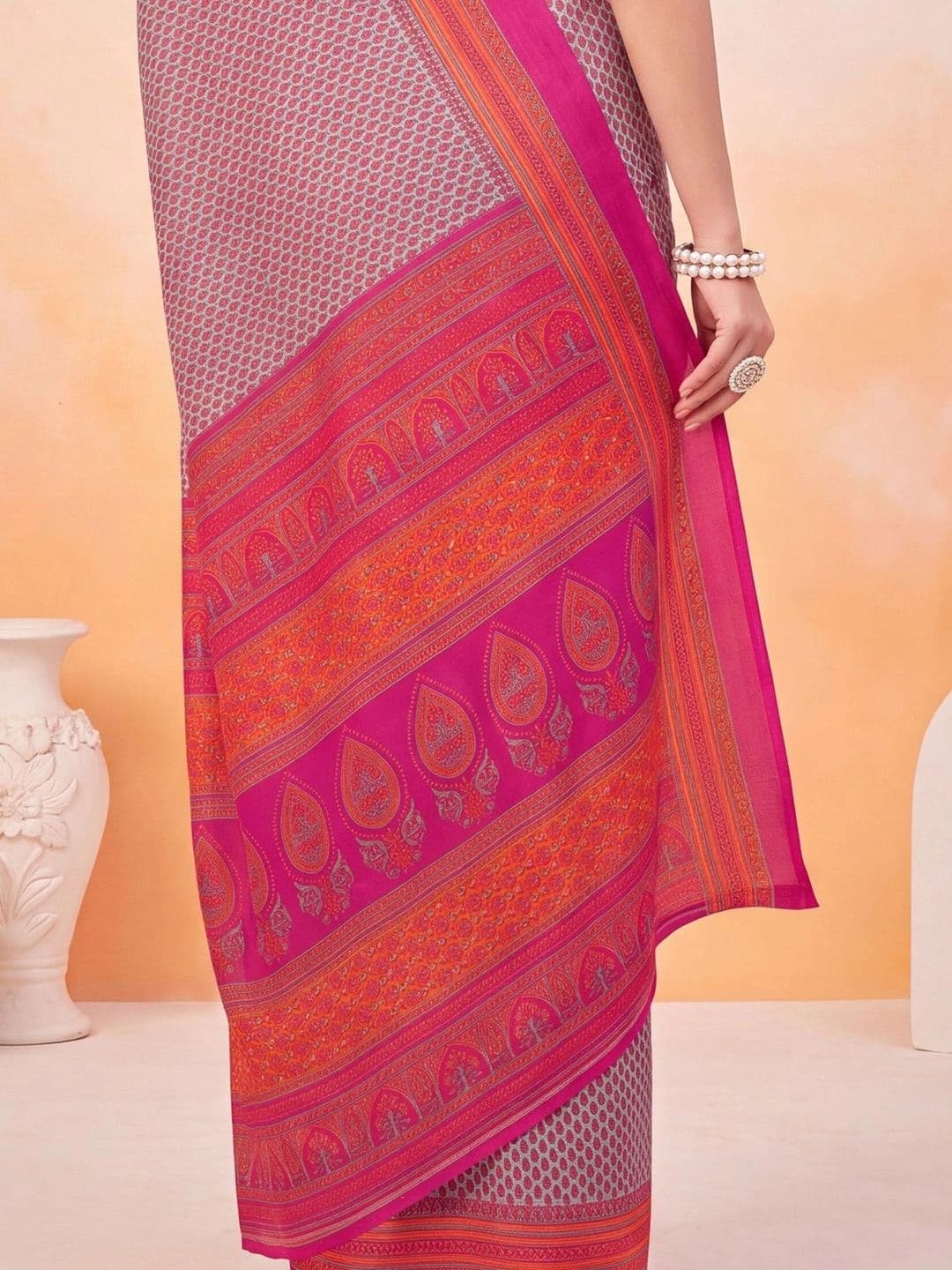 Anouk Poly Crepe Designer Saree thumbnail 4