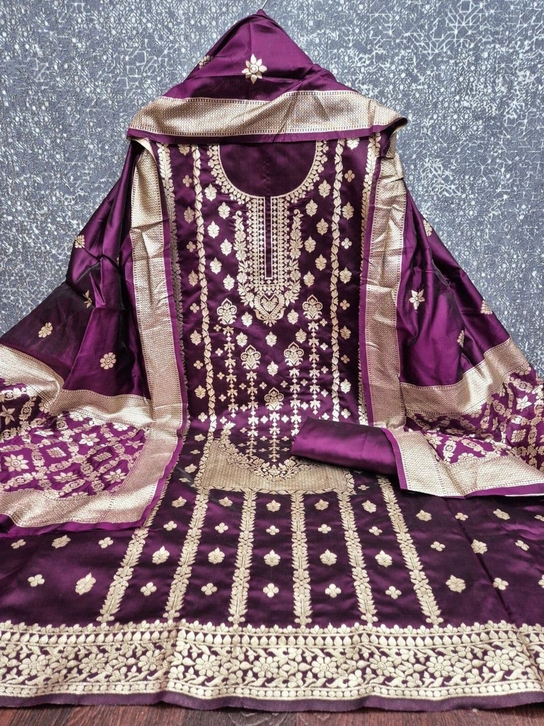 Dhaaga Ghar Art Silk Unstitched Dress Material thumbnail 2