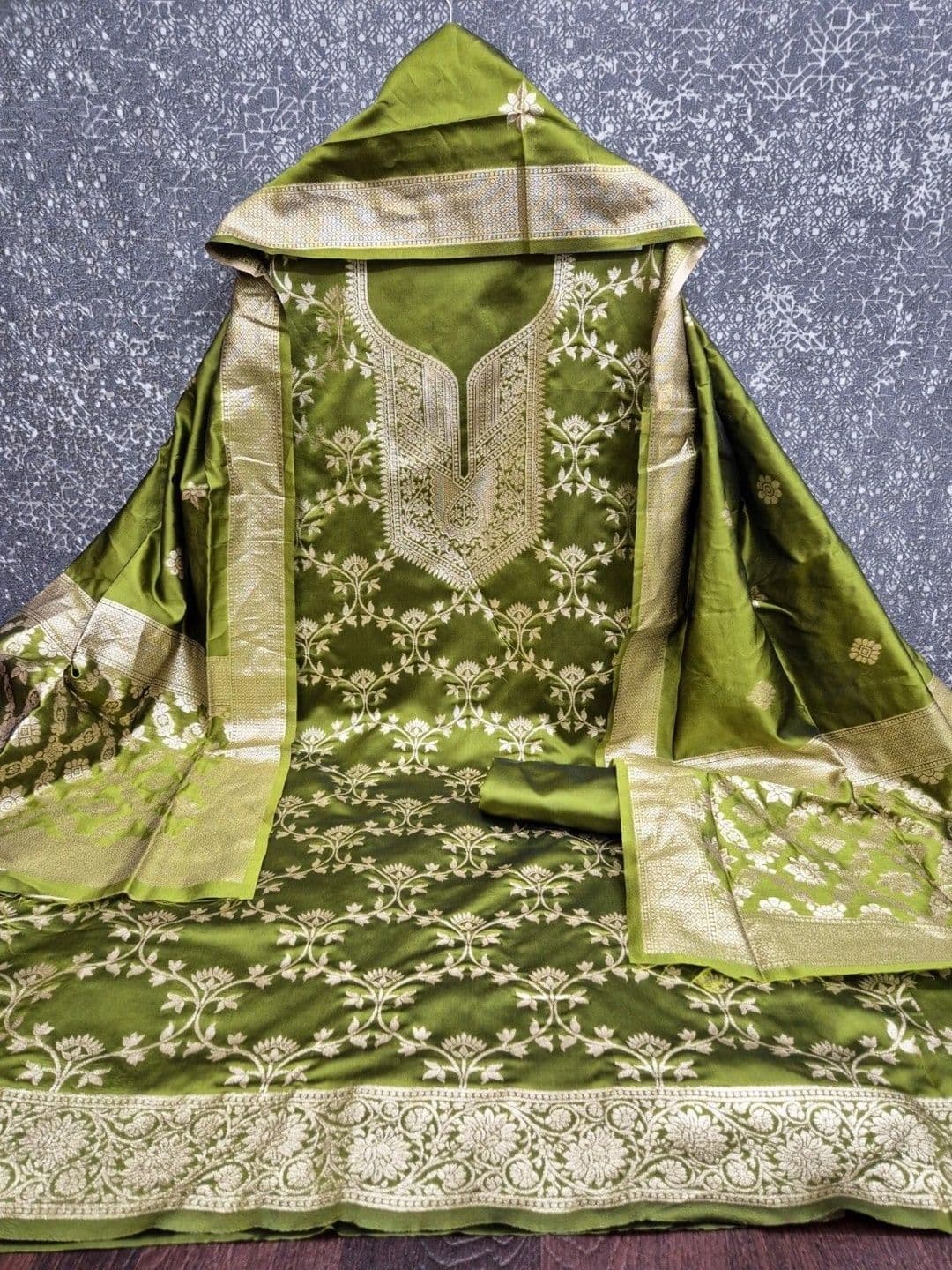 Dhaaga Ghar Art Silk Unstitched Dress Material - view 1