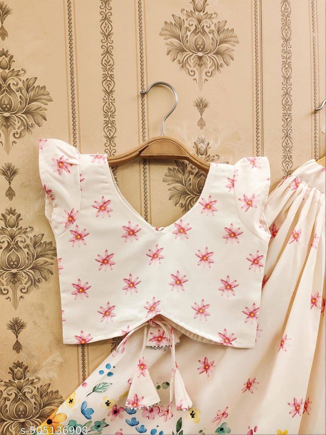 KALINI Girls Printed Ready to Wear Lehenga & thumbnail 5