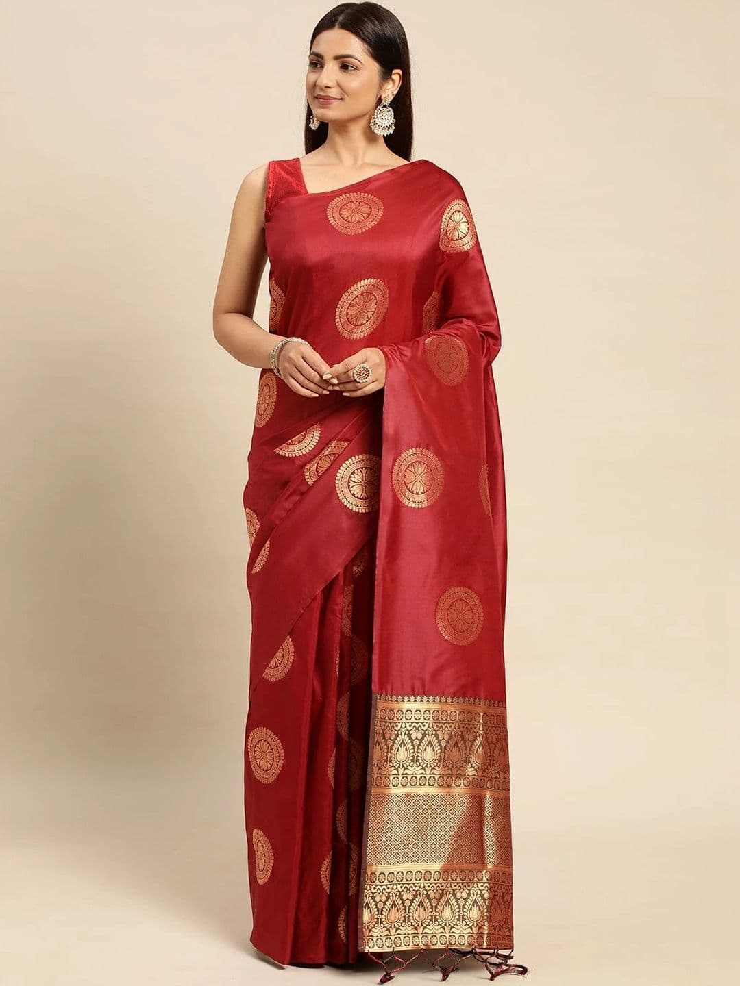 Dhaaga Ghar Woven Design Zari Art Silk Banarasi Saree - view 1