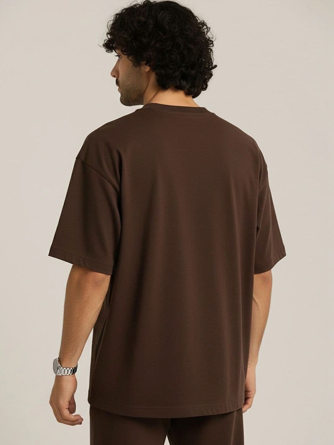 Moda Rapido X Organic Chics Men Printed Drop-Shoulder Sleeves Anti Odour T-shirt thumbnail 2
