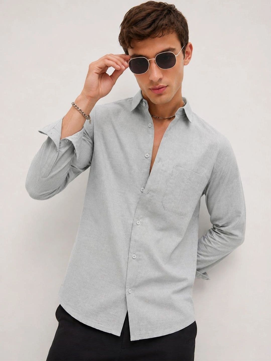 HERE&NOW Men Standard Casual Shirt thumbnail 7