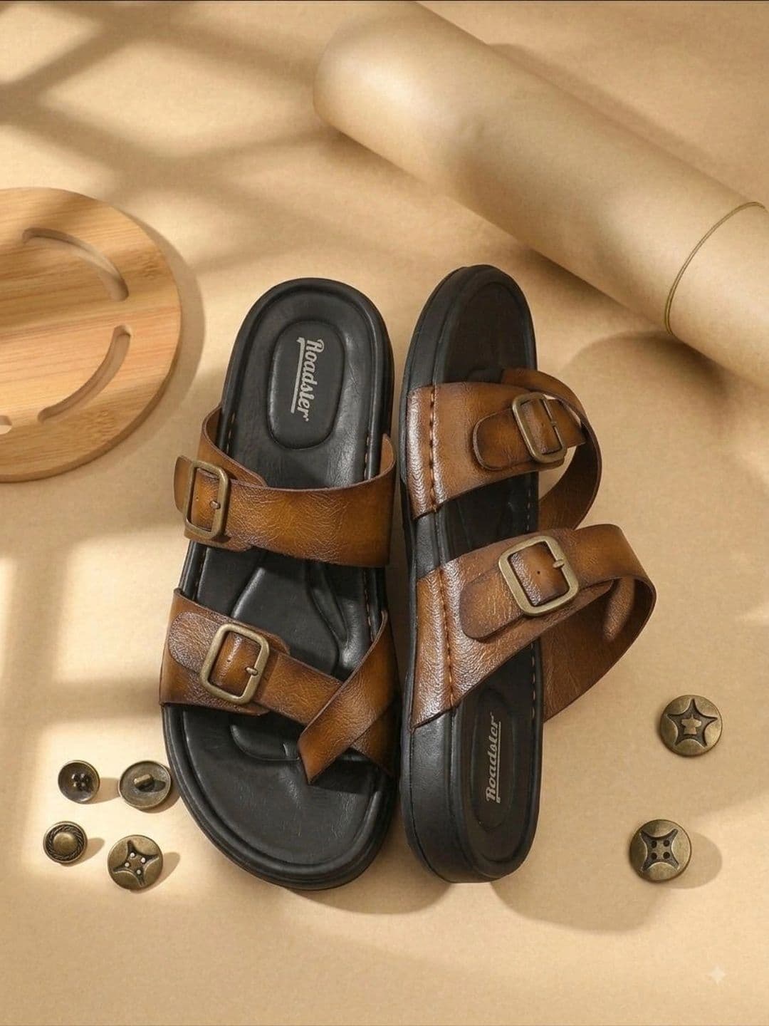 Roadster Men Comfort Sandals thumbnail 3
