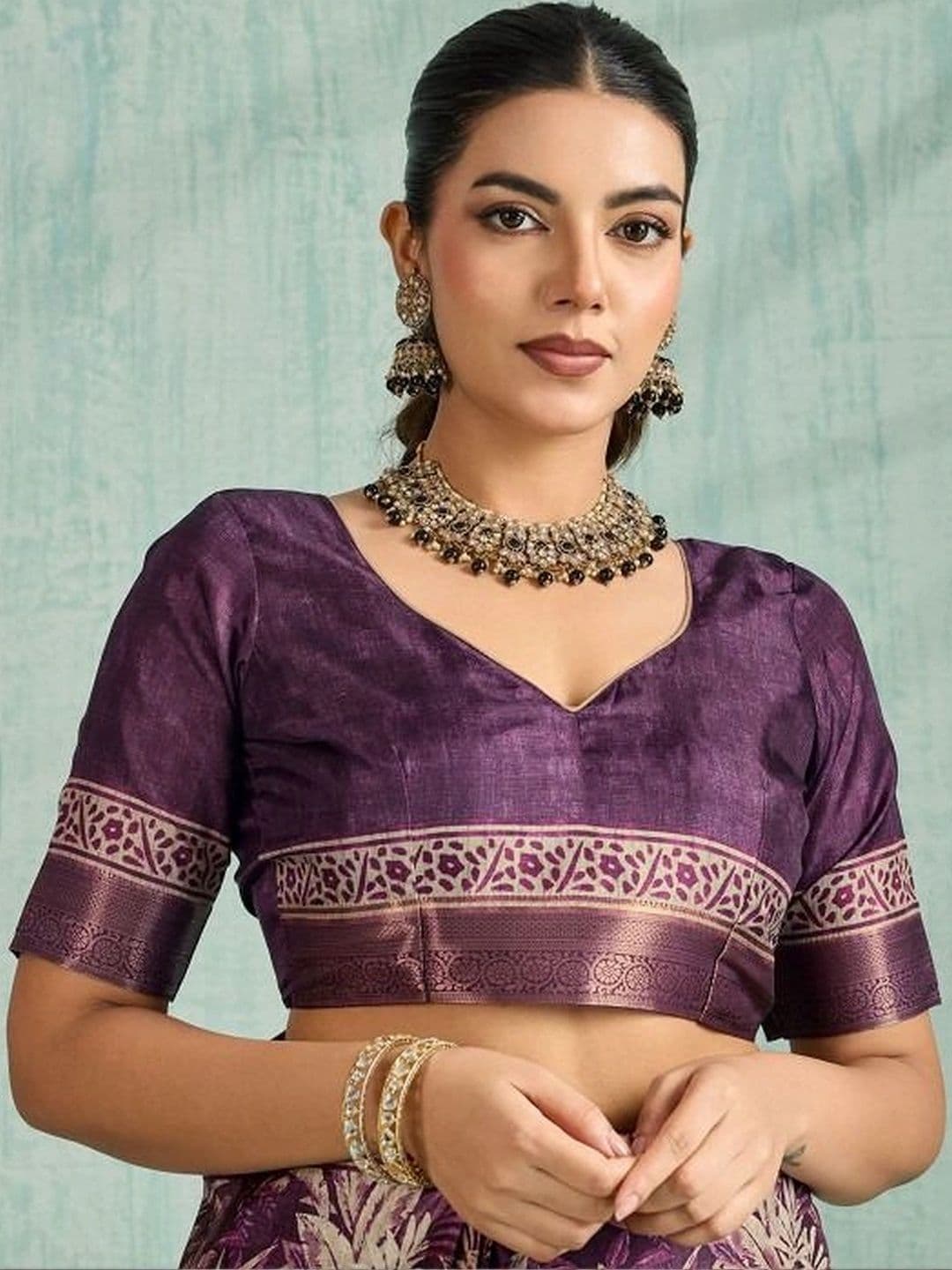 Moda Rapido Silk Blend Designer Saree thumbnail 5