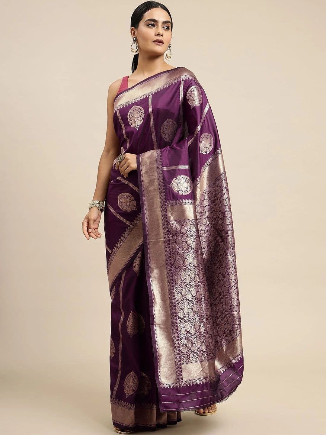 Dhaaga Ghar Woven Design Zari Art Silk Banarasi Saree thumbnail 2