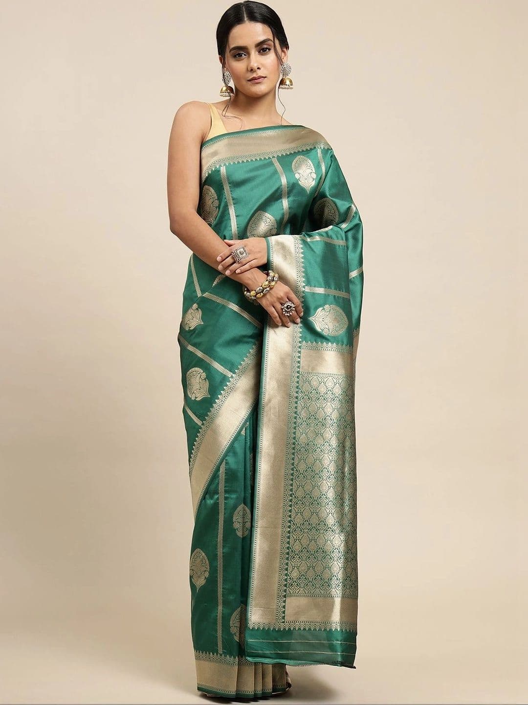 Dhaaga Ghar Woven Design Zari Art Silk Banarasi Saree - view 1