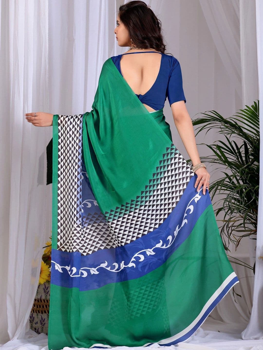 LeeliPeeri Designer Satin Designer Saree thumbnail 2