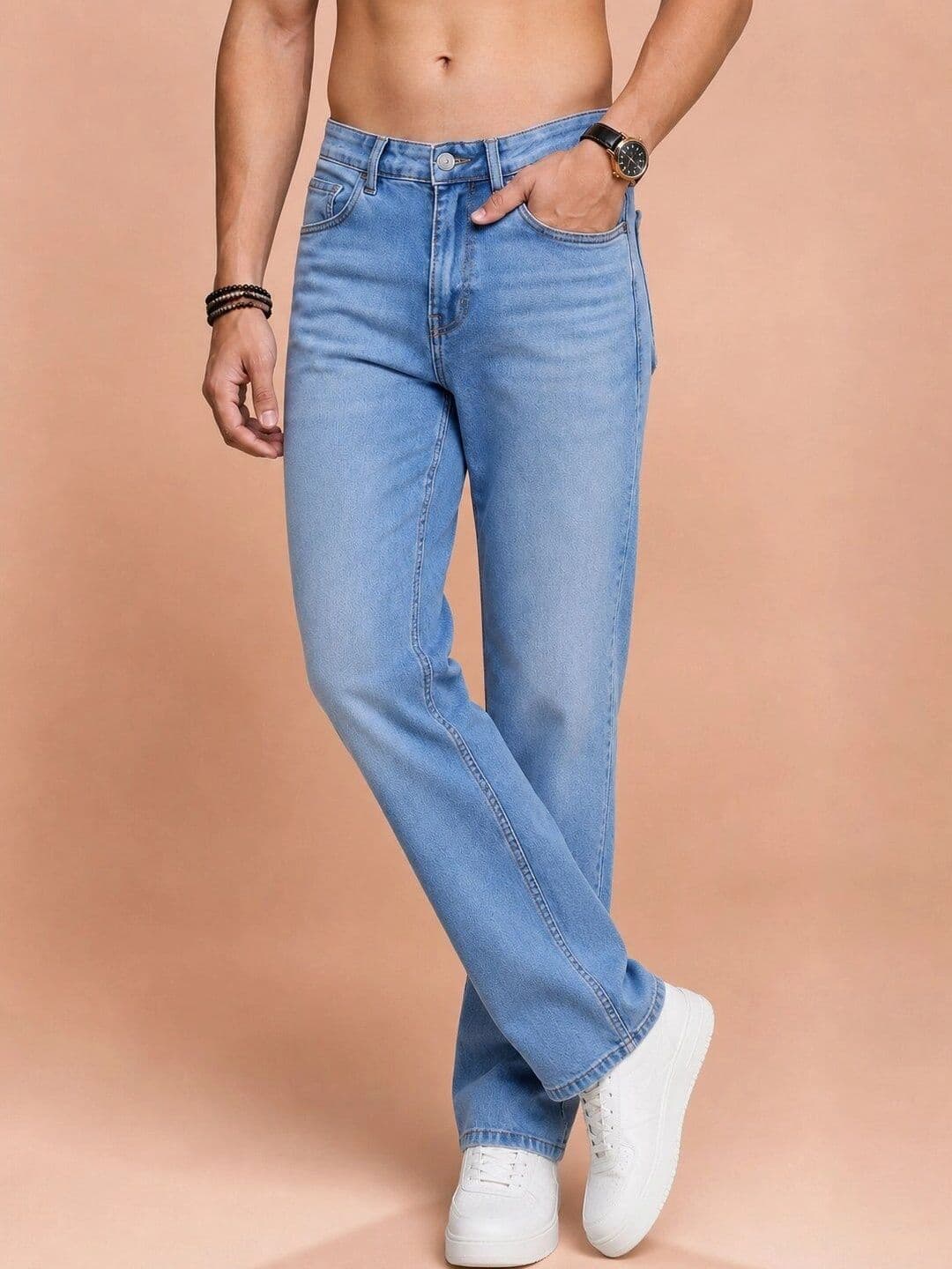 Roadster Men Jean Straight Fit Mid-Rise Stretchable Jeans - view 1