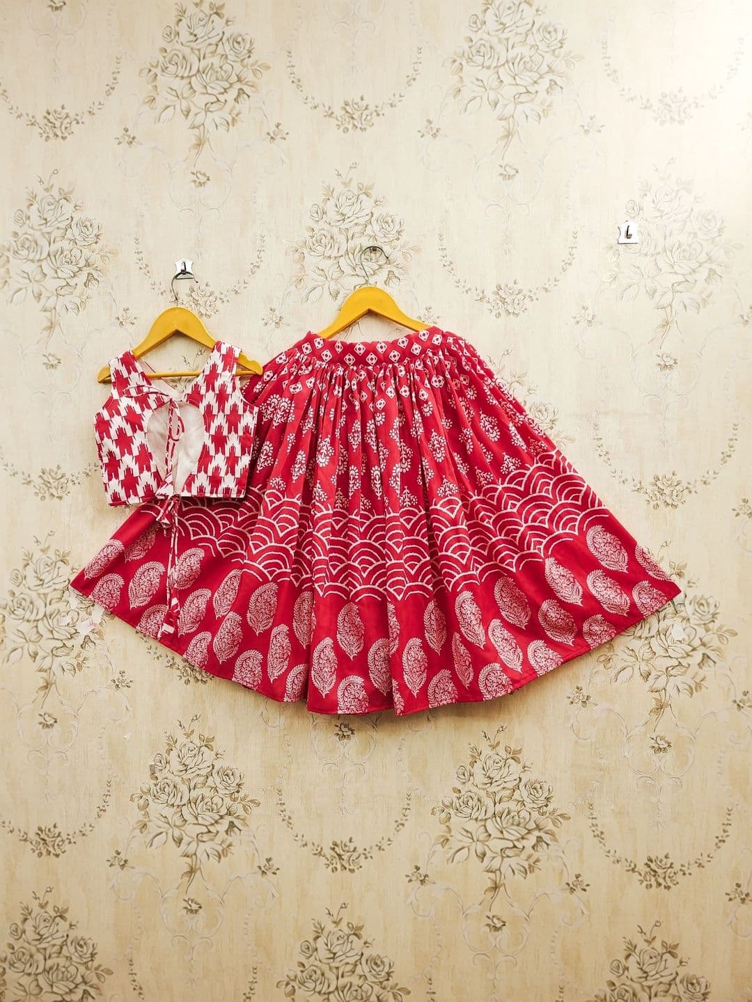 KALINI Girls Printed Ready to Wear Lehenga & thumbnail 6