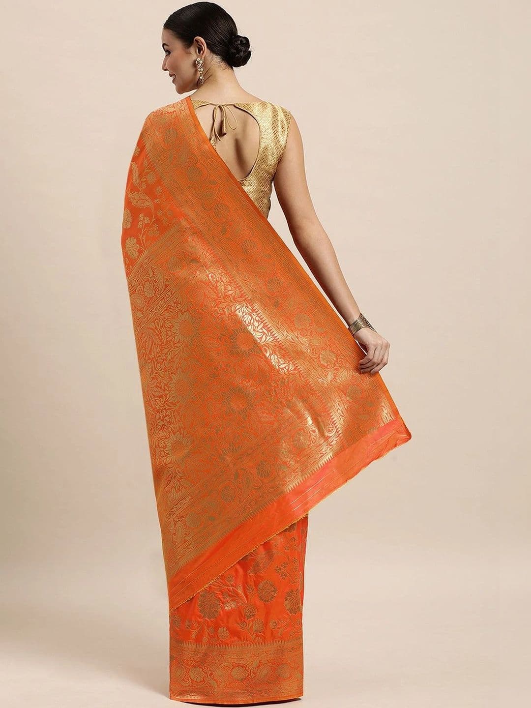 Dhaaga Ghar Woven Design Zari Art Silk Banarasi Saree thumbnail 4