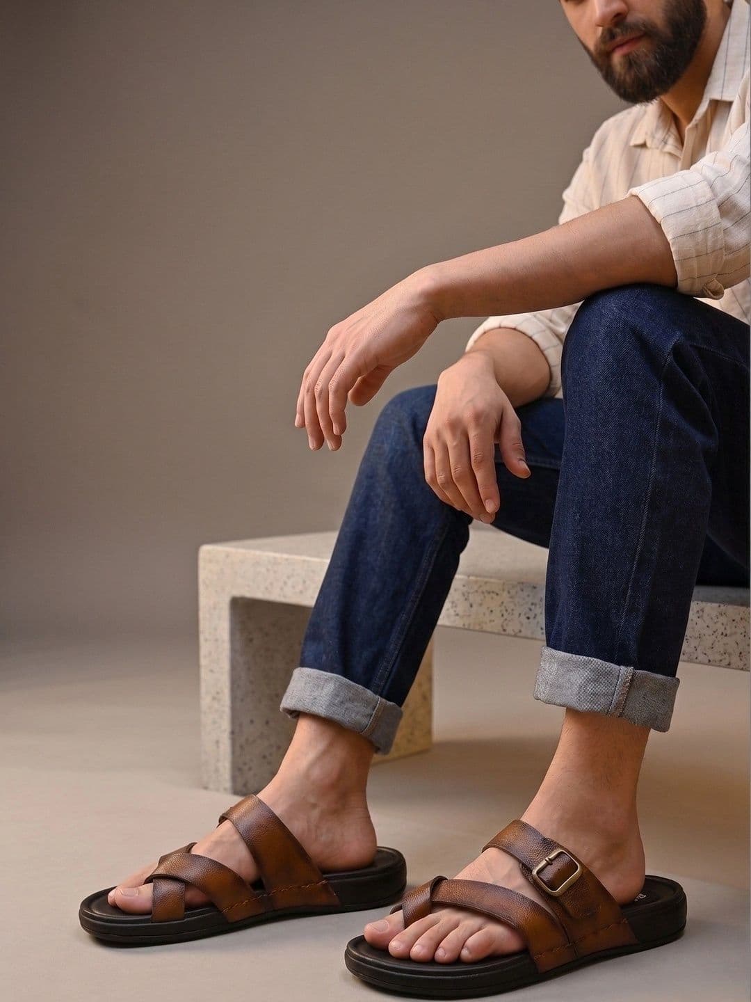 Roadster Men Comfort Sandals thumbnail 5