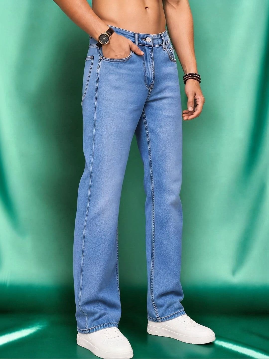 Roadster Men Jean Straight Fit Mid-Rise Stretchable Jeans thumbnail 7