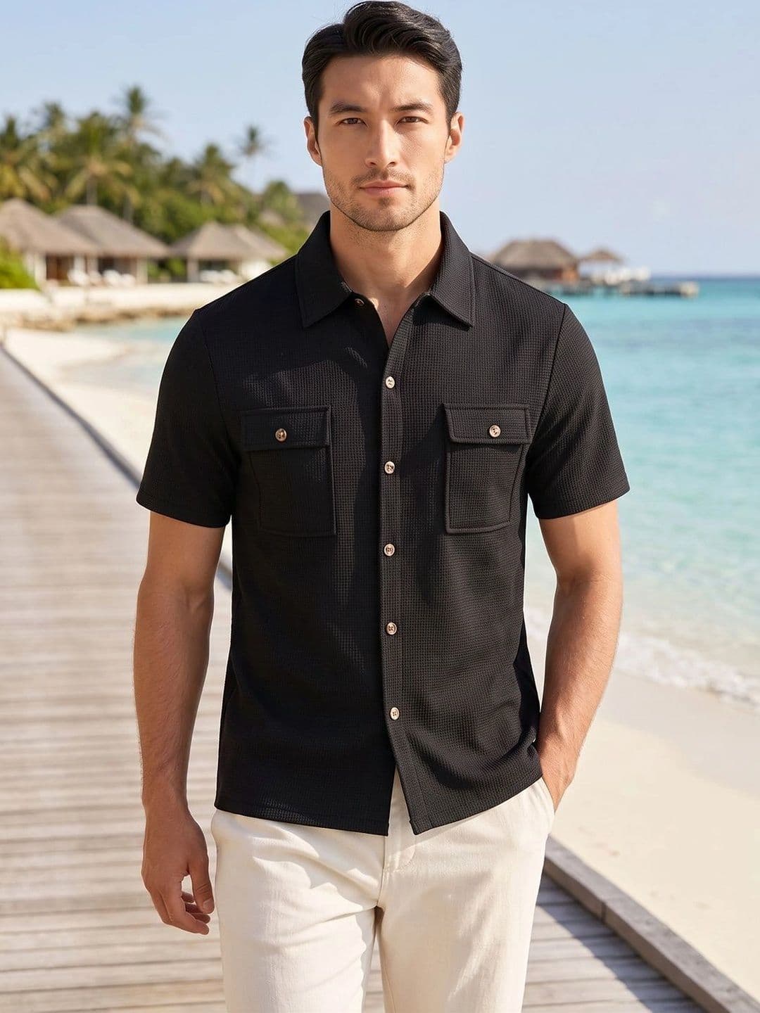 StyleCast x Revolte Men Slim Fit Casual Shirt - view 1