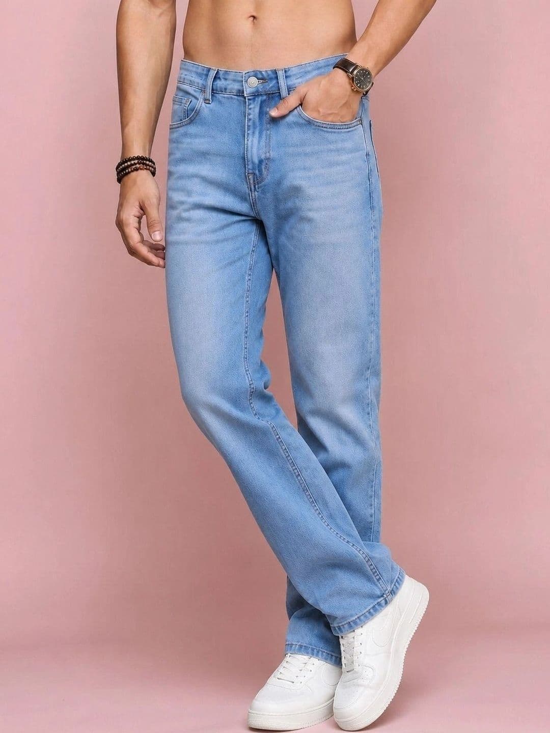 Roadster Men Jean Straight Fit Mid-Rise Stretchable Jeans - view 1