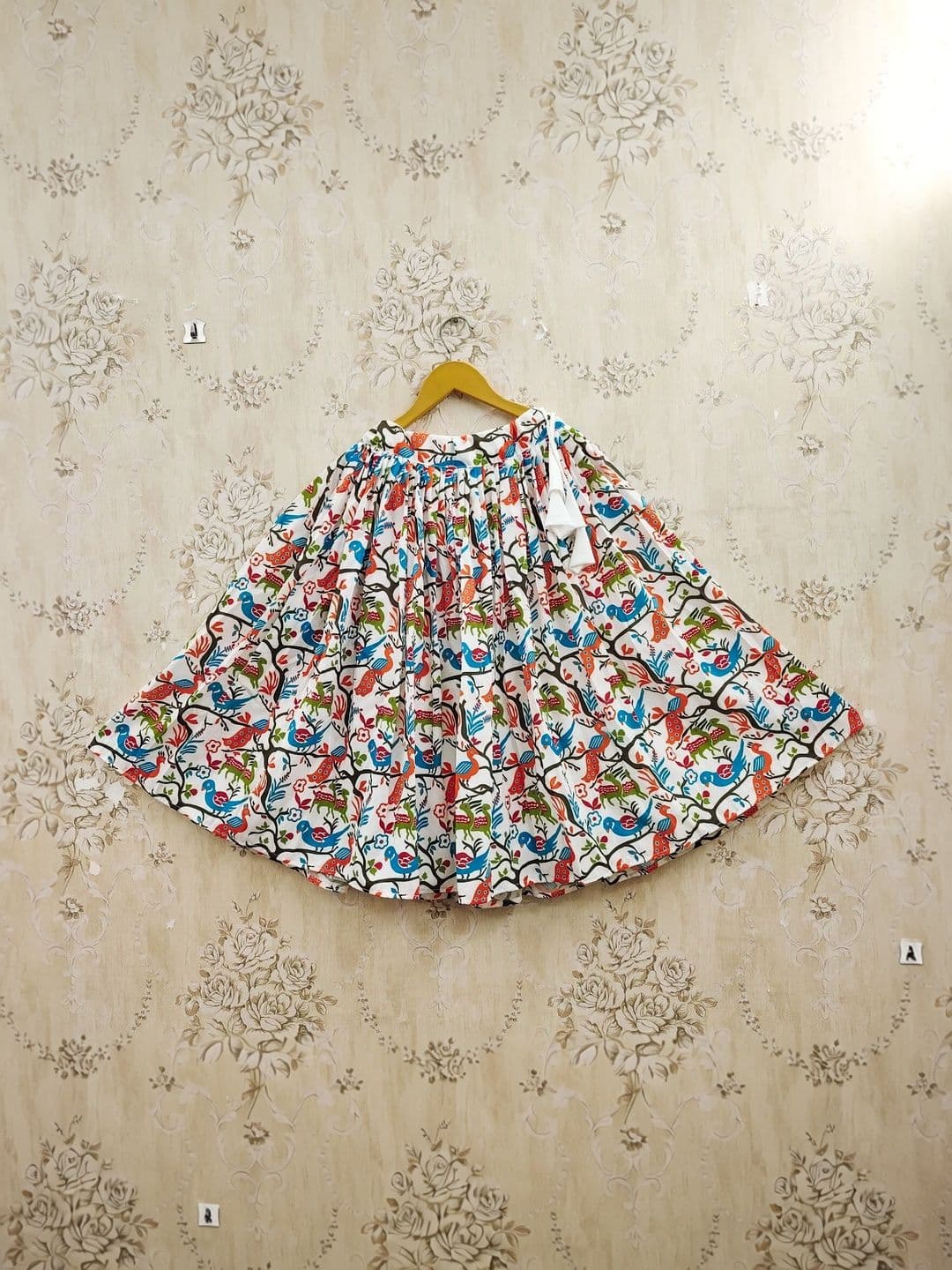 KALINI Girls Printed Kalamkari Ready to Wear Lehenga & thumbnail 6