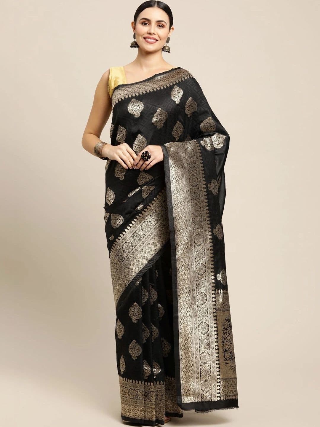 Dhaaga Ghar Woven Design Zari Art Silk Banarasi Saree - view 1