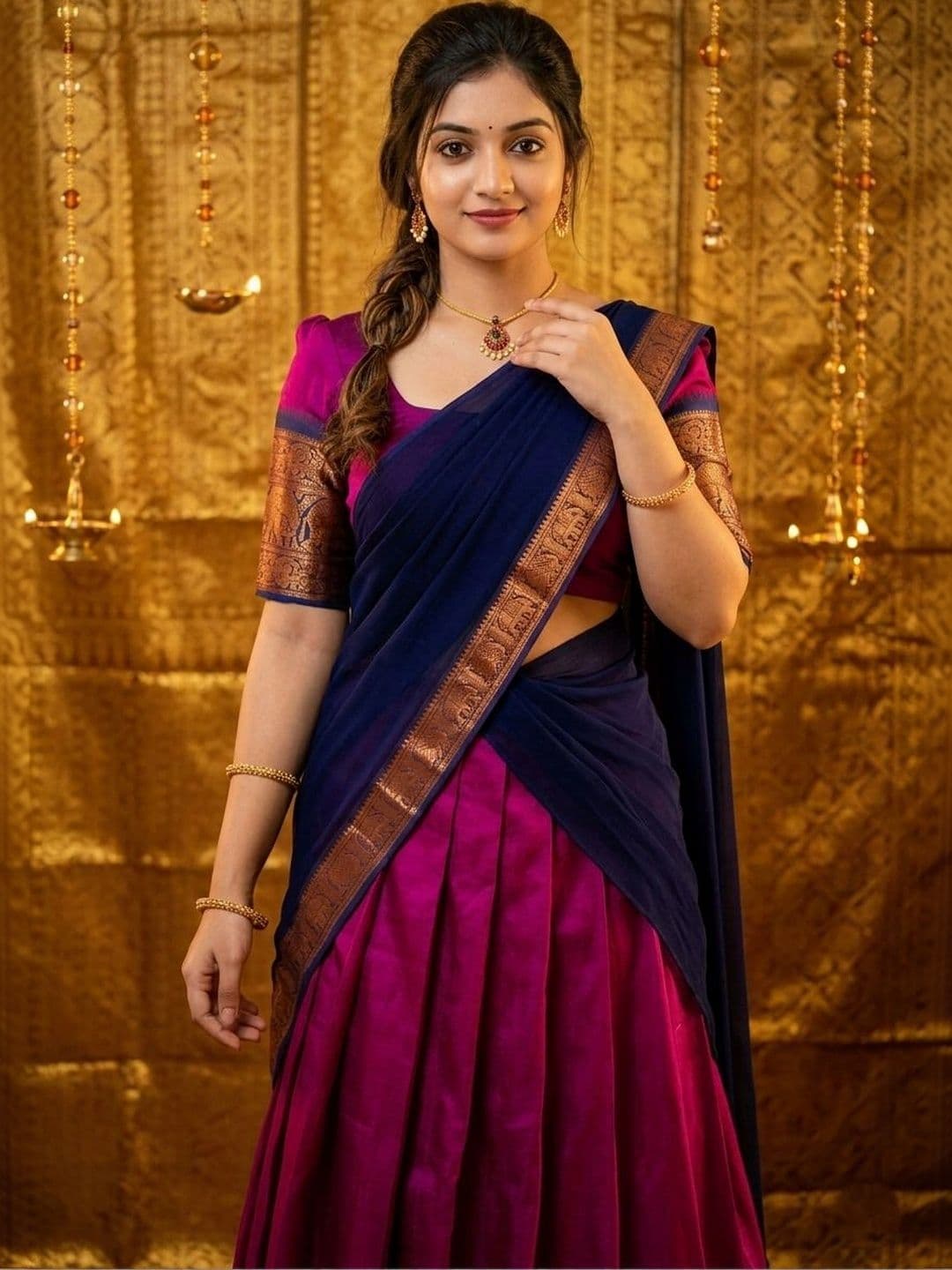 all about you Unstitched Lehenga & Blouse With Dupatta thumbnail 4