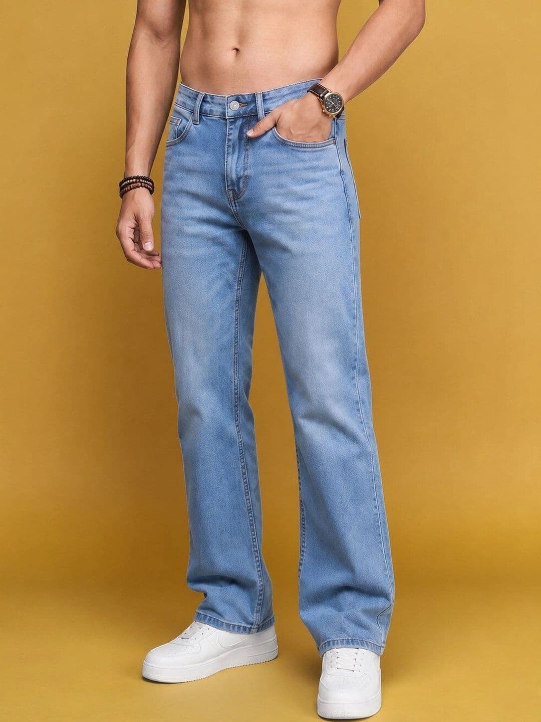 Roadster Men Jean Straight Fit Mid-Rise Stretchable Jeans - view 1