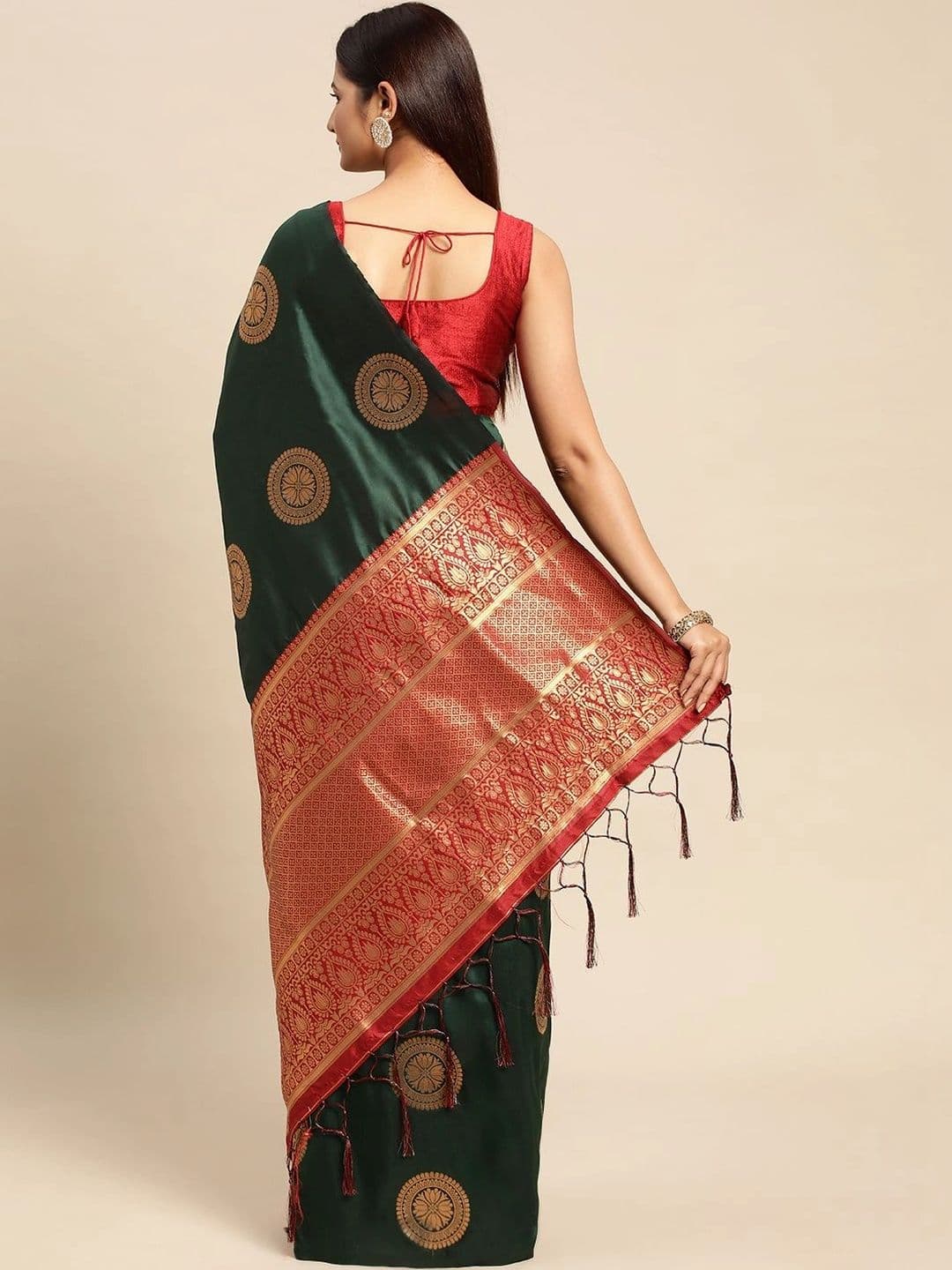 Dhaaga Ghar Woven Design Zari Art Silk Banarasi Saree thumbnail 7