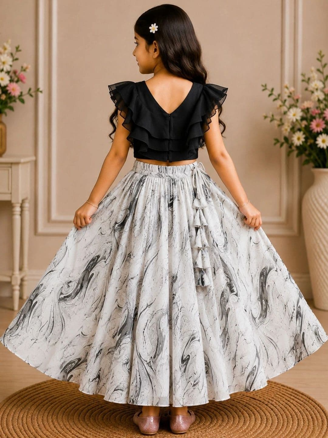 KALINI Girls Ready to Wear Lehenga & thumbnail 5