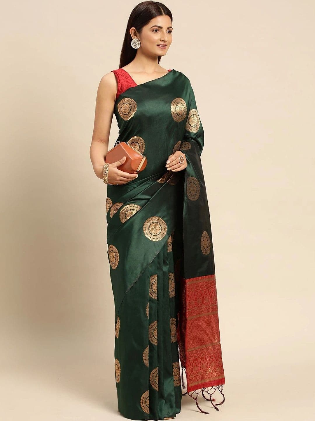 Dhaaga Ghar Woven Design Zari Art Silk Banarasi Saree thumbnail 2